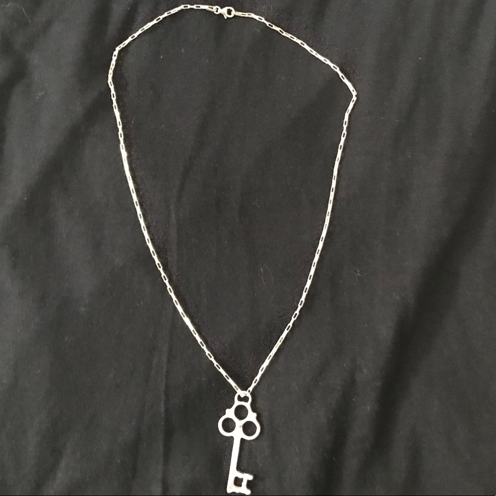 Sterling Silver Key Necklace